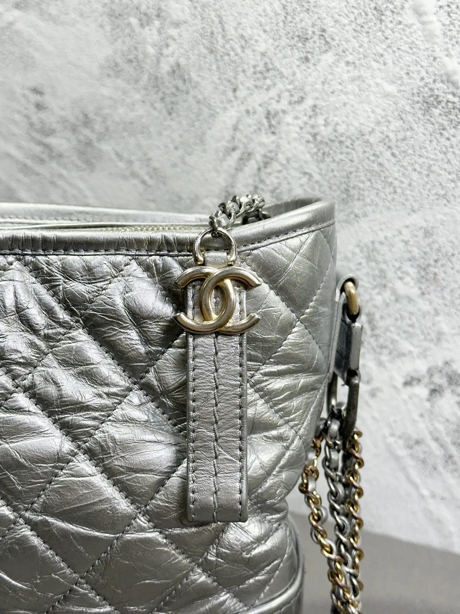 가방-샤넬-염색 -호보백 실버 수선 후